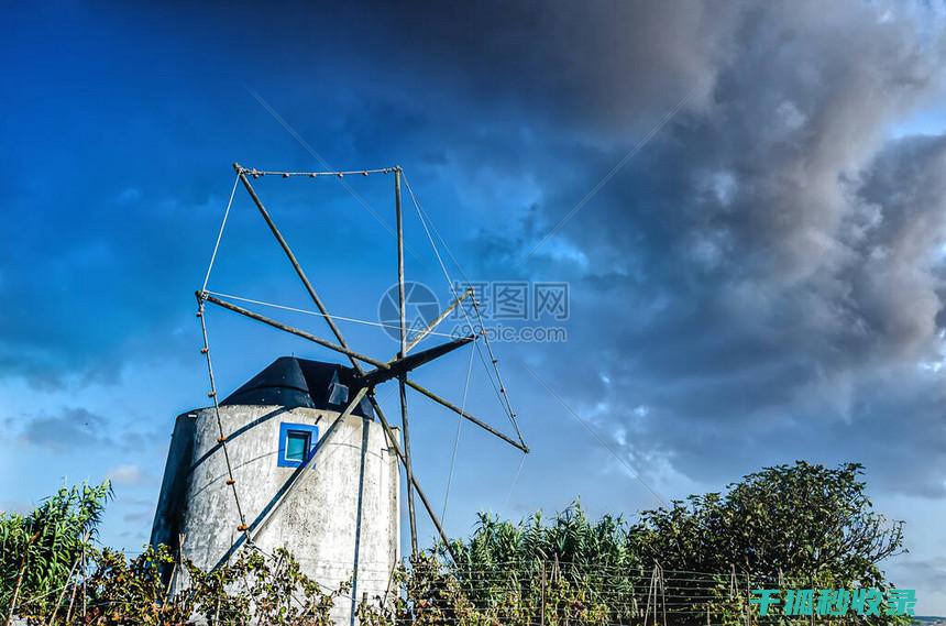高空中的风车：转动的绿色能源之源 (高空旋转风车)