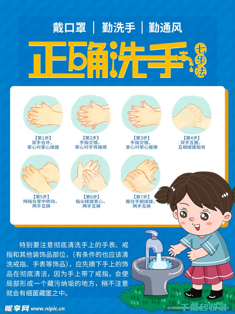 洗手的正确方式：从第一步到最后一步 (洗手的正确方式)